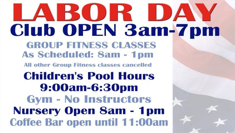 2018 Labor Day Schedule at Red's.